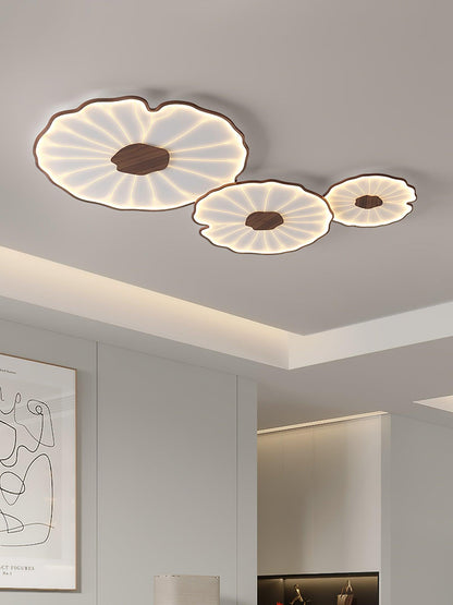 Elarin Wood Grain LED Flush Mount