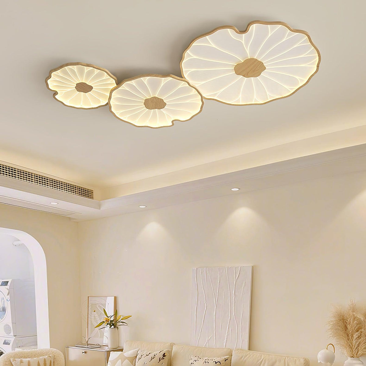 Elarin Wood Grain LED Flush Mount