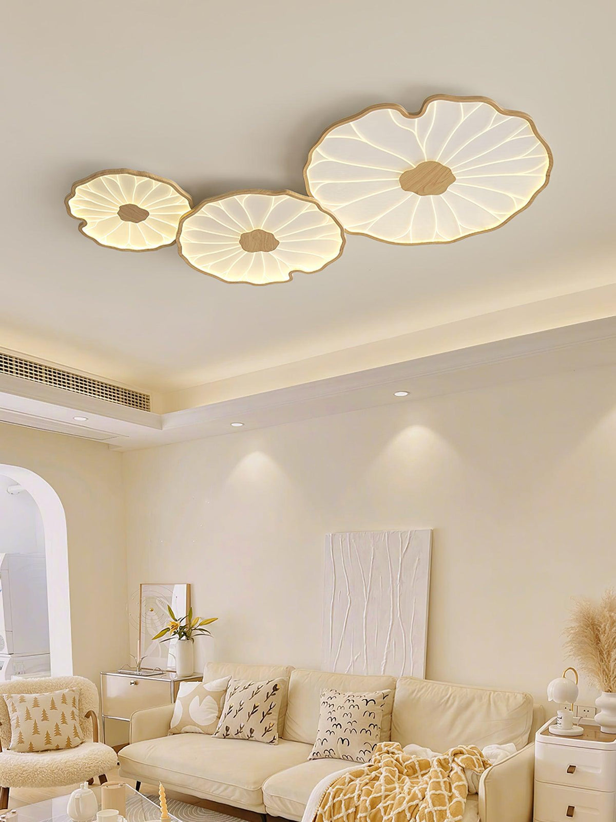 Elarin Wood Grain LED Flush Mount