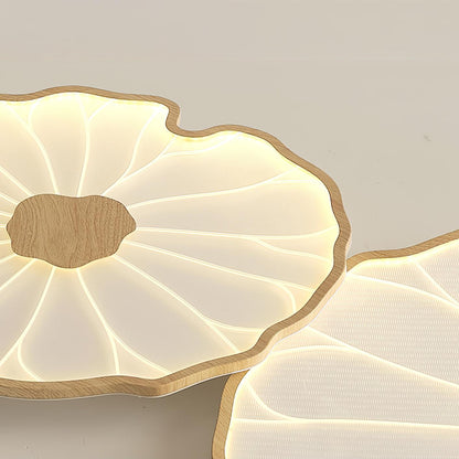 Elarin Wood Grain LED Flush Mount