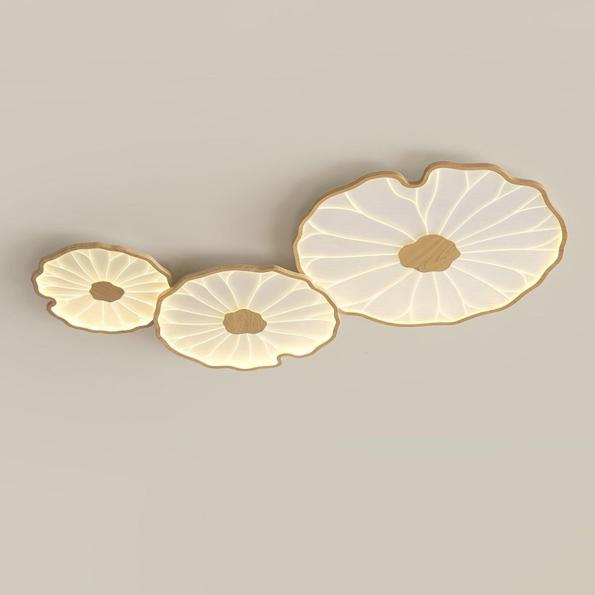 Elarin Wood Grain LED Flush Mount