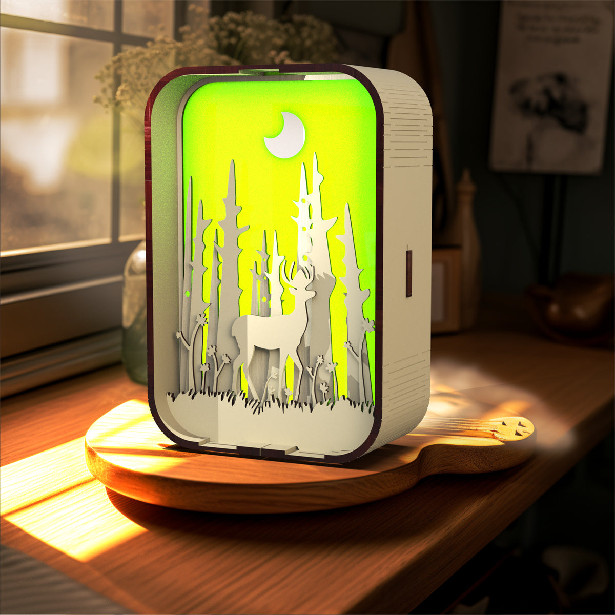 Engraved Wooden USB Night Light