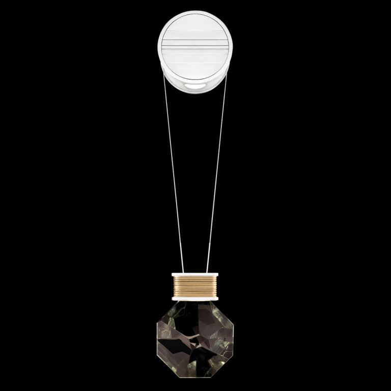 Faceted Amulet Optic Crystal LED Wall Sconce
