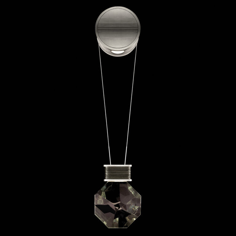 Faceted Amulet Optic Crystal LED Wall Sconce