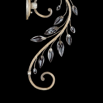 Faceted Botanical Crystal Wall Sconce