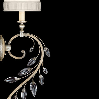 Faceted Botanical Crystal Wall Sconce