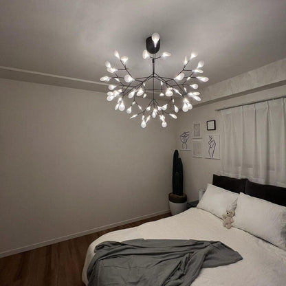 Filament Bloom Black LED Chandelier