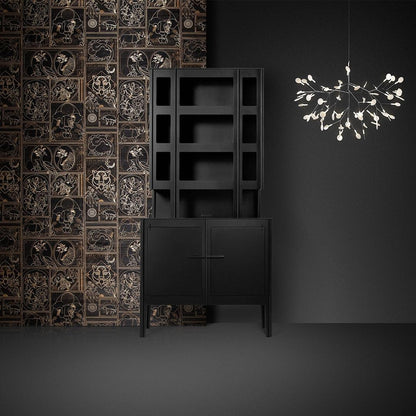 Filament Bloom Black LED Chandelier