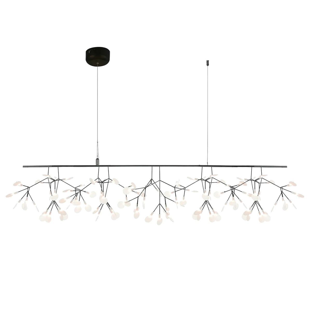 Filament Bloom Black LED Chandelier