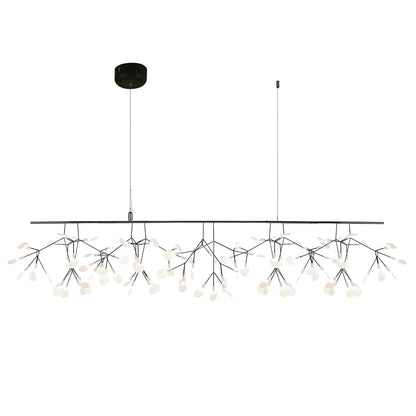 Filament Bloom Black LED Chandelier