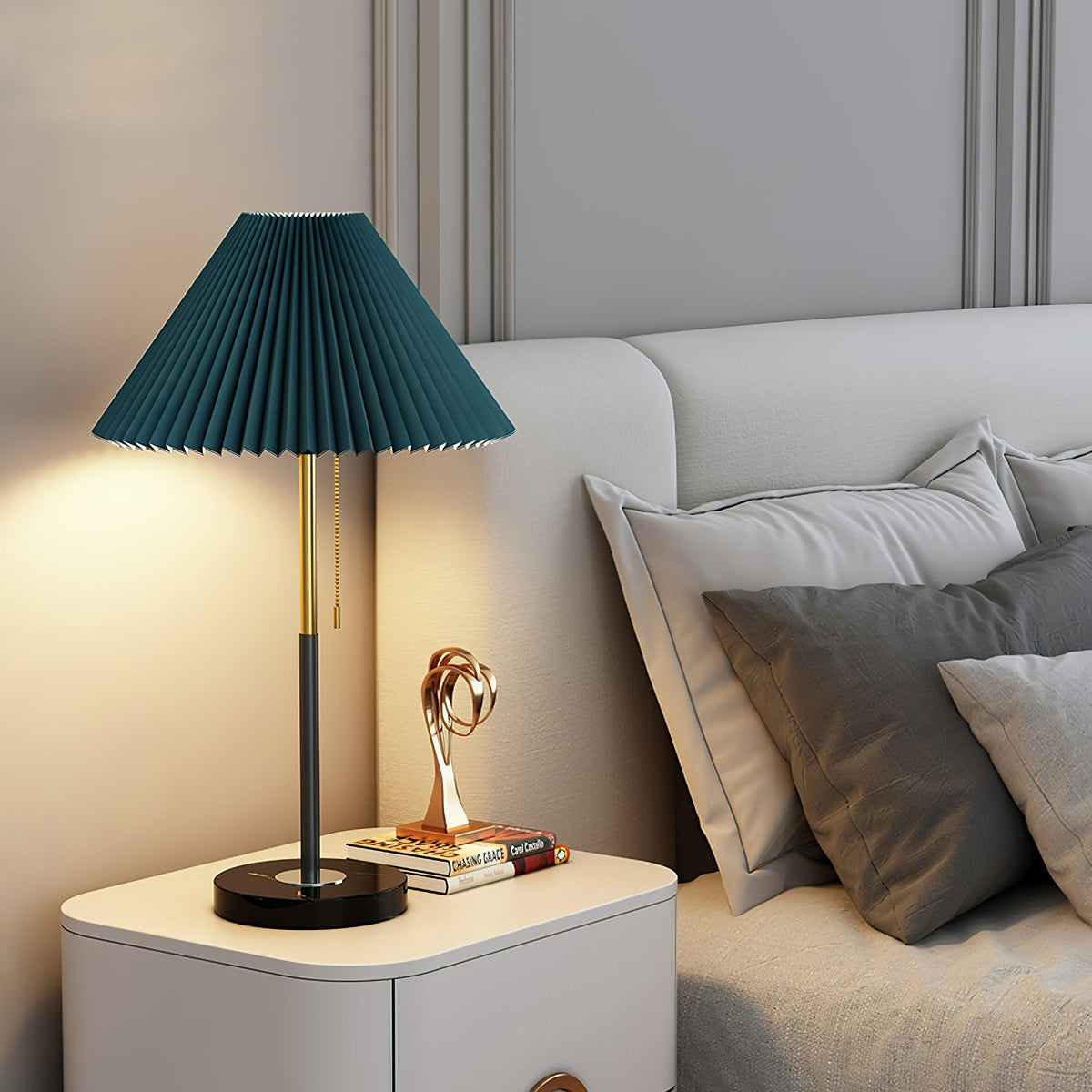Matin Table Lamp ∅ 15.7″ x H 24.8″ / Dia 40cm x H 63cm / Green / US Plug Table lamp