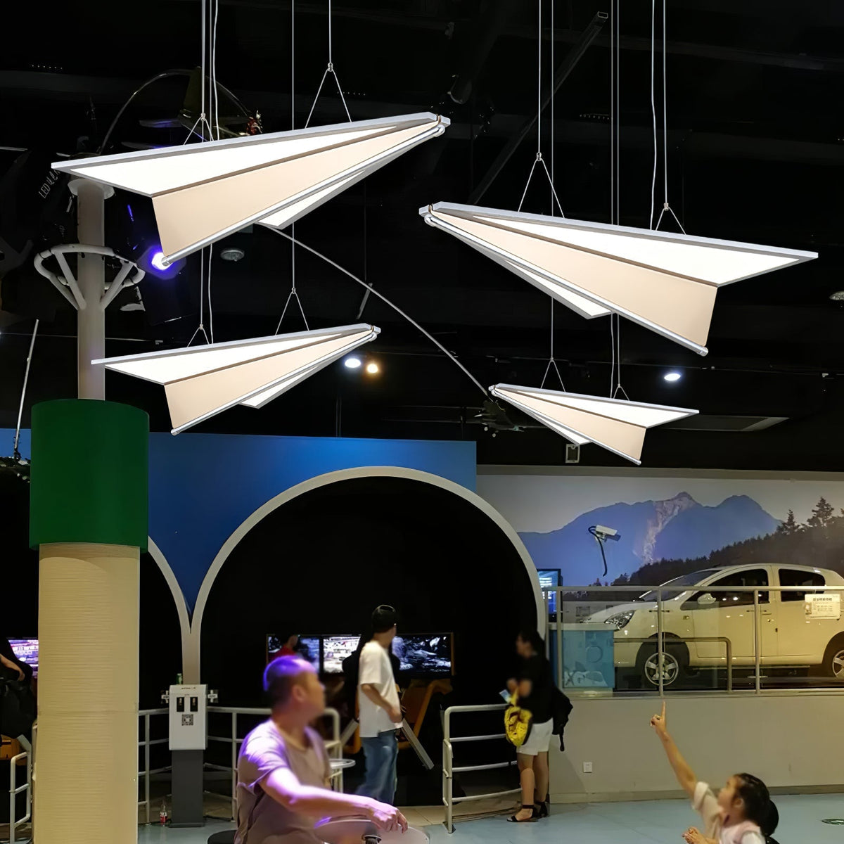 Flightform Silver LED Pendant