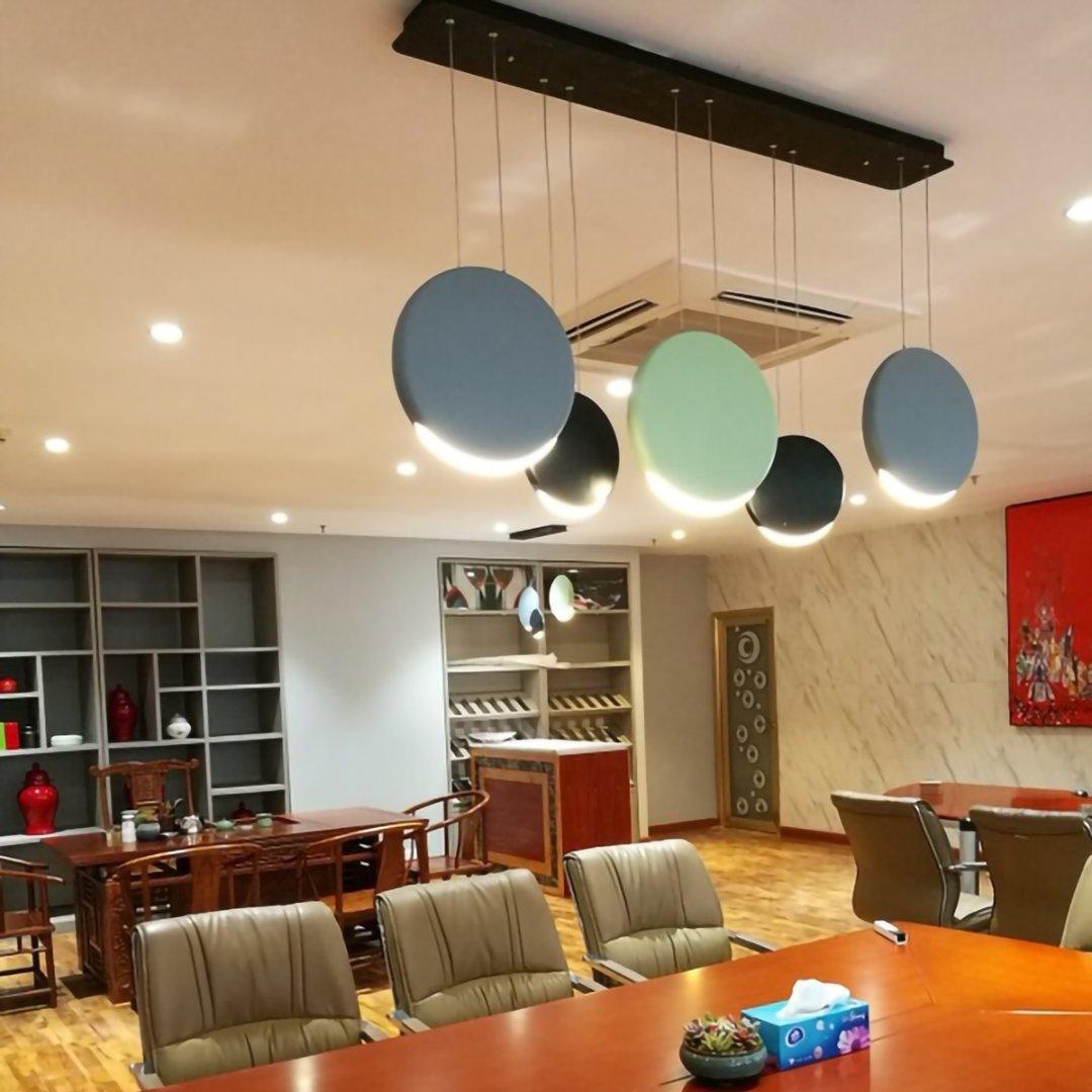 Floating Disc Multi-Color LED Pendant