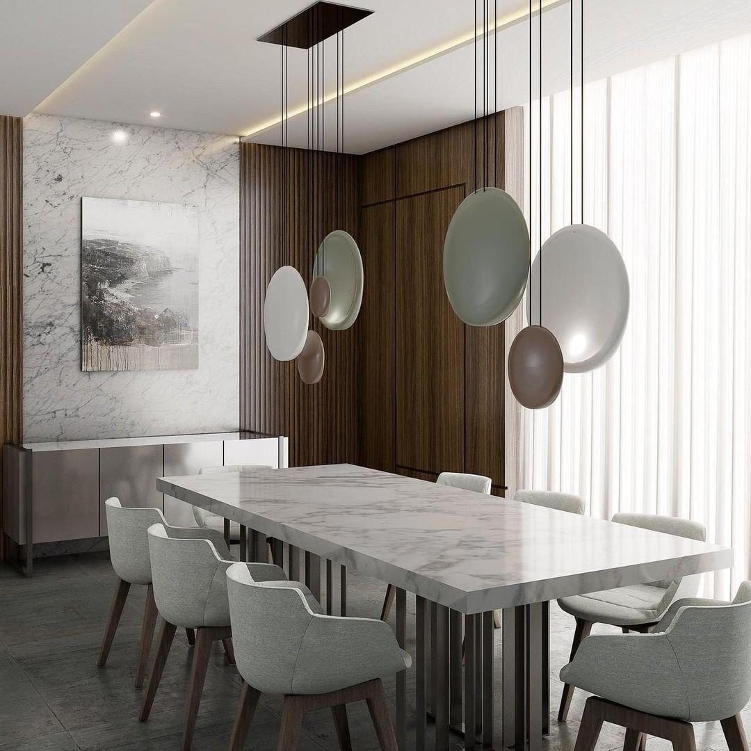 Floating Disc Multi-Color LED Pendant