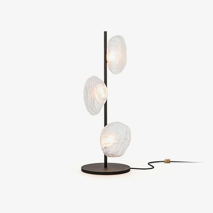 Flowing Shade Gold Black Table Lamp