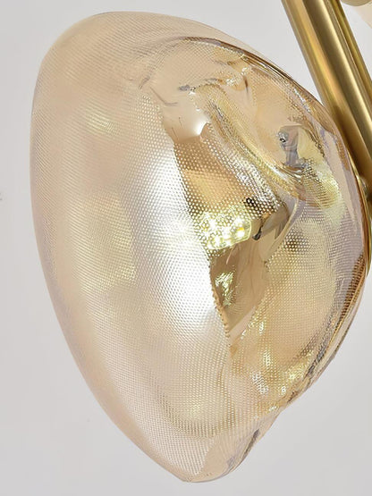 Flowing Shade Gold Black Table Lamp
