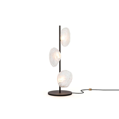 Flowing Shade Gold Black Table Lamp