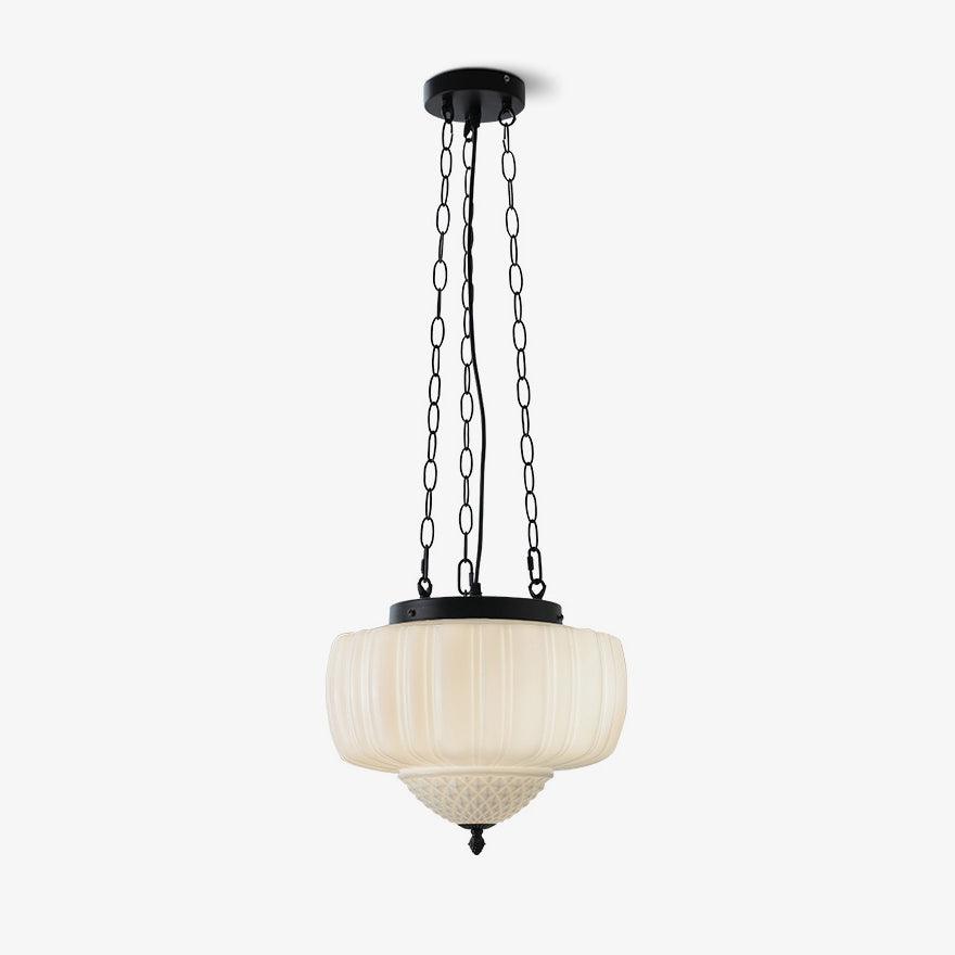 Flutera Black White Glass Pendant