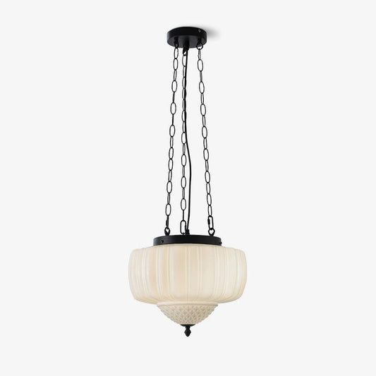 Flutera Black White Glass Pendant