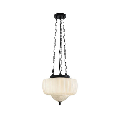 Flutera Black White Glass Pendant