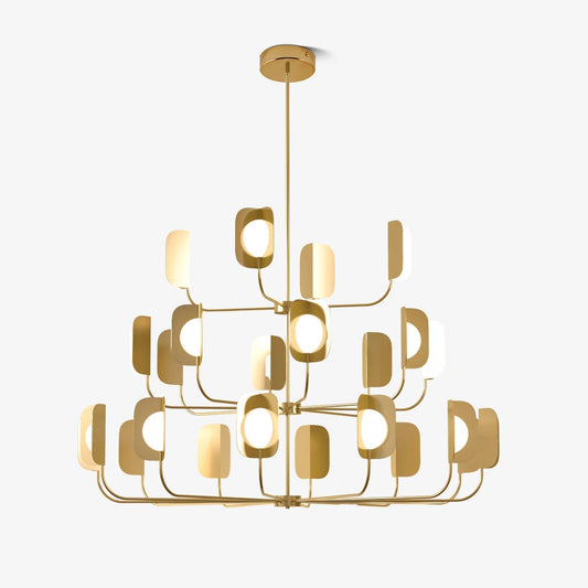 Foliaire Copper Rose Gold Chandelier