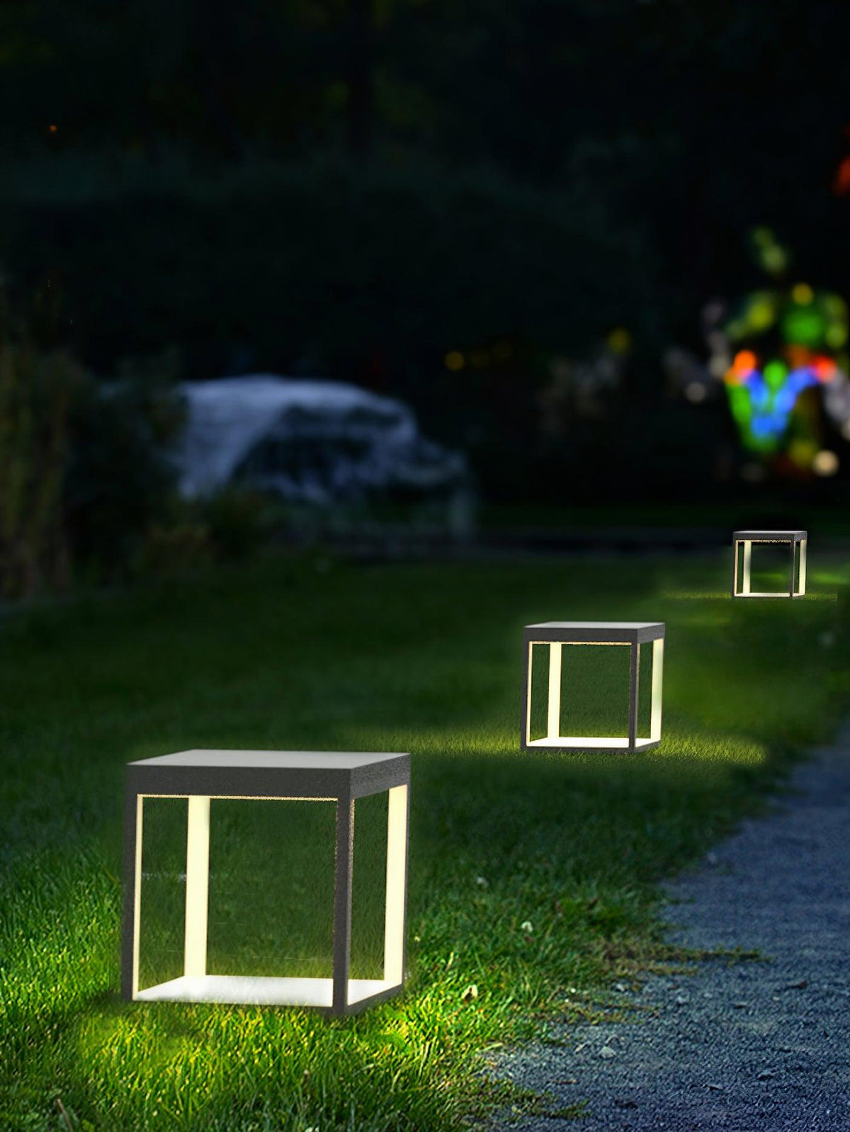Square Frame Post Outdoor Light Table lamp