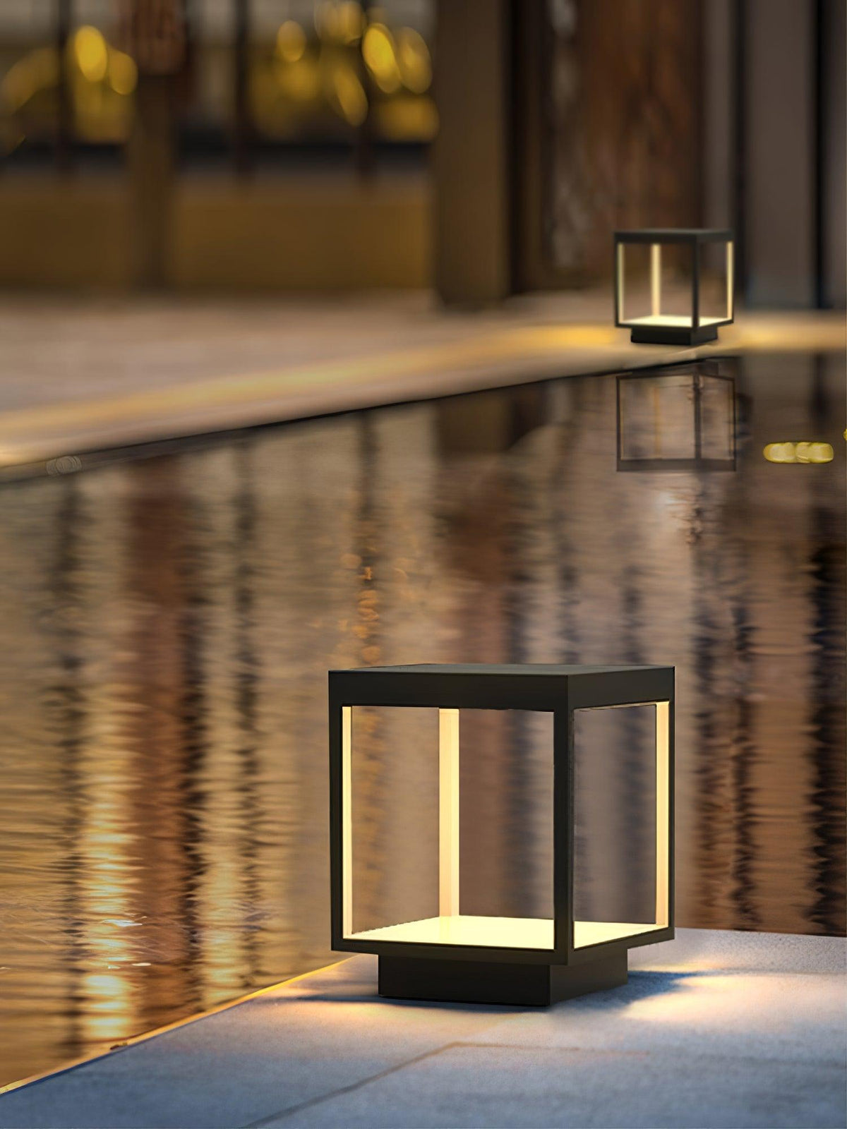 Square Frame Post Outdoor Light Table lamp