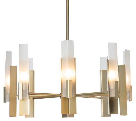 Frostcrest Modern Brass Chandelier