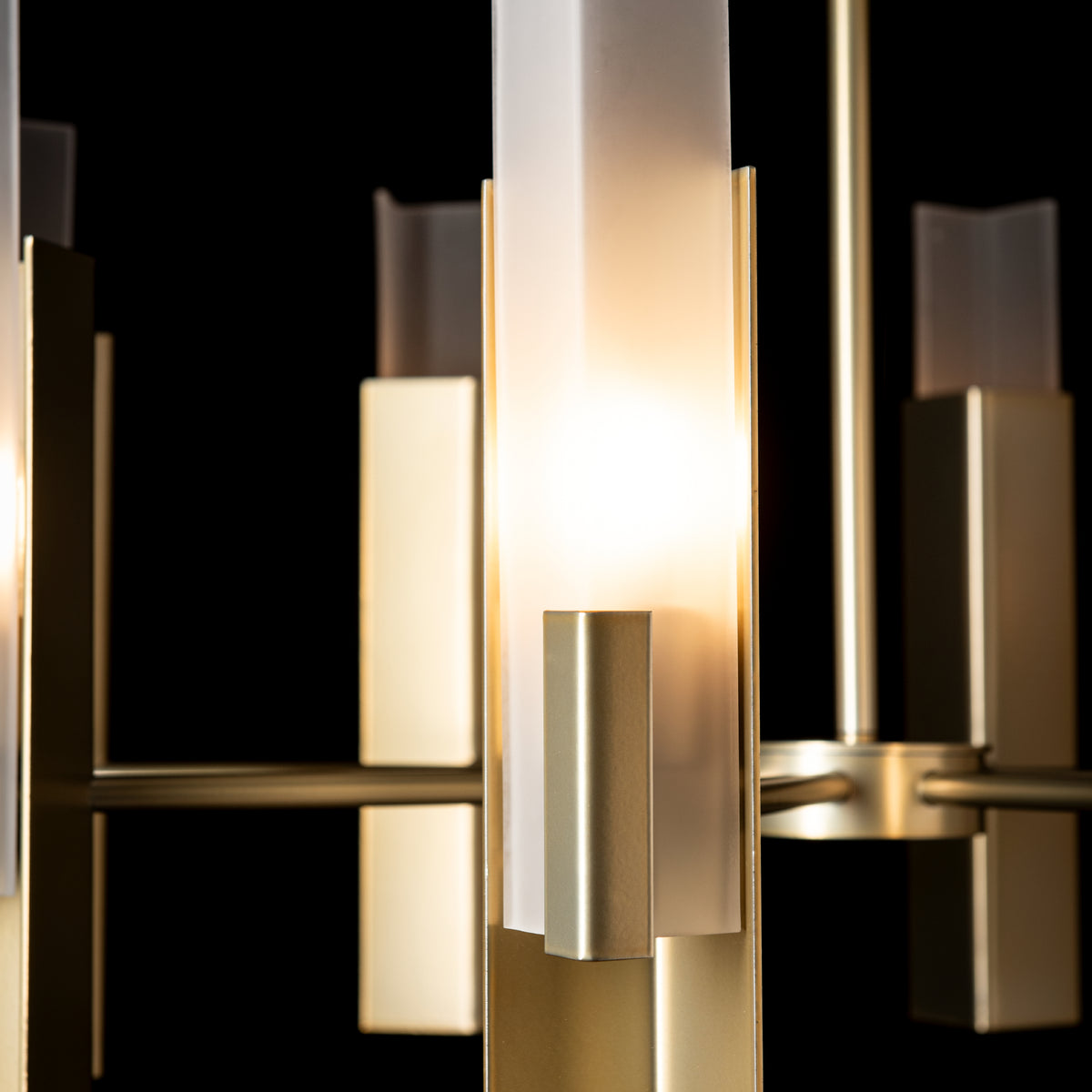 Frostcrest Modern Brass Chandelier