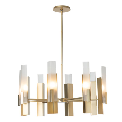 Frostcrest Modern Brass Chandelier