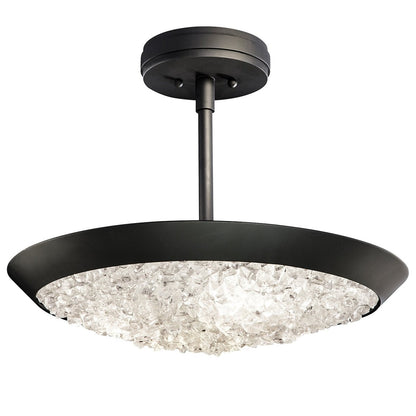 Frozen Cirrus Crystal Gem Semi-Flush Ceiling Light
