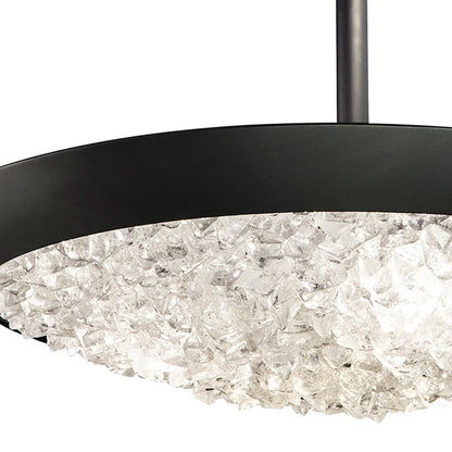 Frozen Cirrus Crystal Gem Semi-Flush Ceiling Light