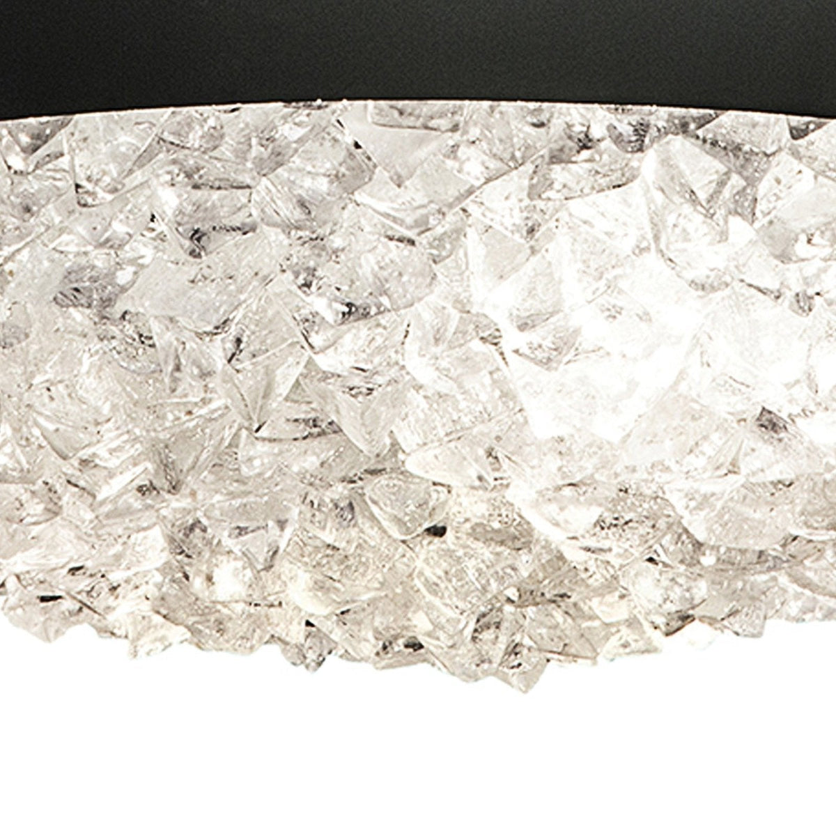 Frozen Cirrus Crystal Gem Semi-Flush Ceiling Light
