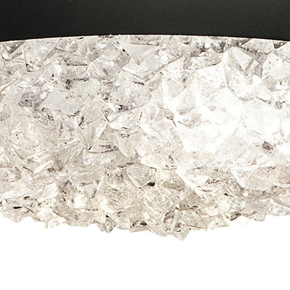Frozen Cirrus Crystal Gem Semi-Flush Ceiling Light