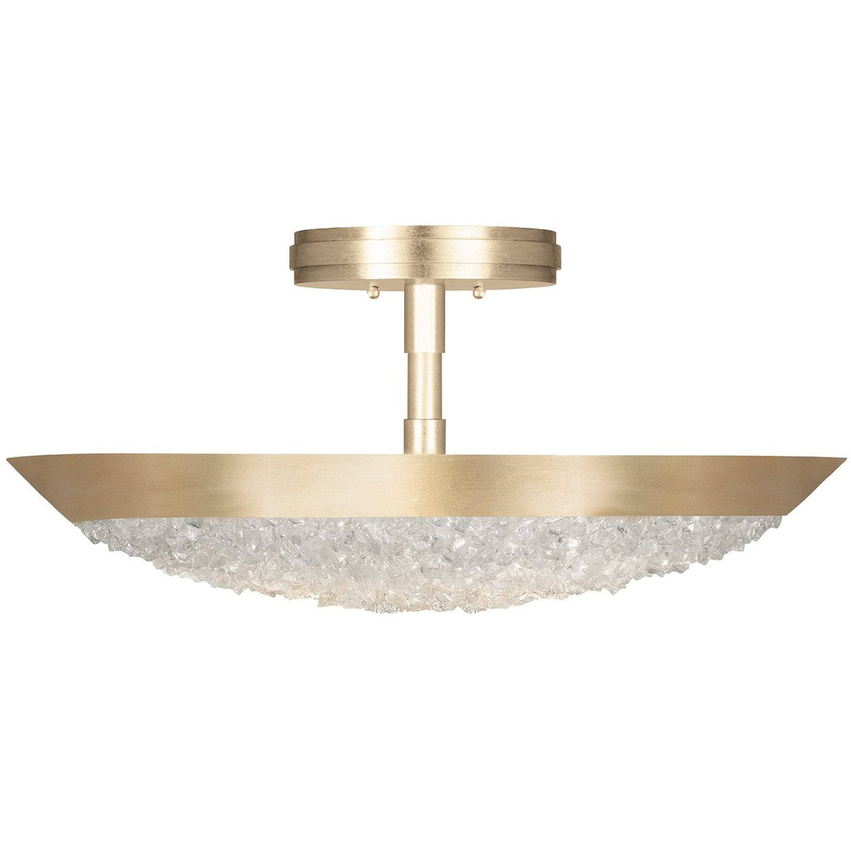 Frozen Cirrus Crystal Gem Semi-Flush Ceiling Light