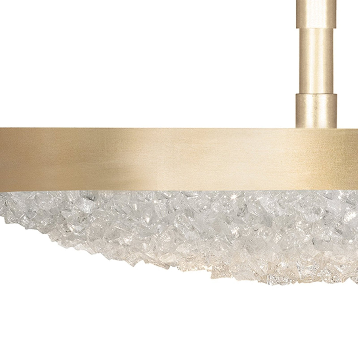 Frozen Cirrus Crystal Gem Semi-Flush Ceiling Light