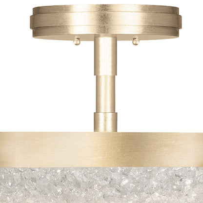Frozen Cirrus Crystal Gem Semi-Flush Ceiling Light