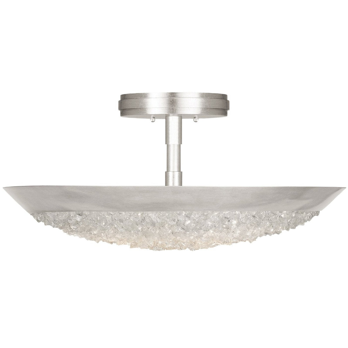 Frozen Cirrus Crystal Gem Semi-Flush Ceiling Light