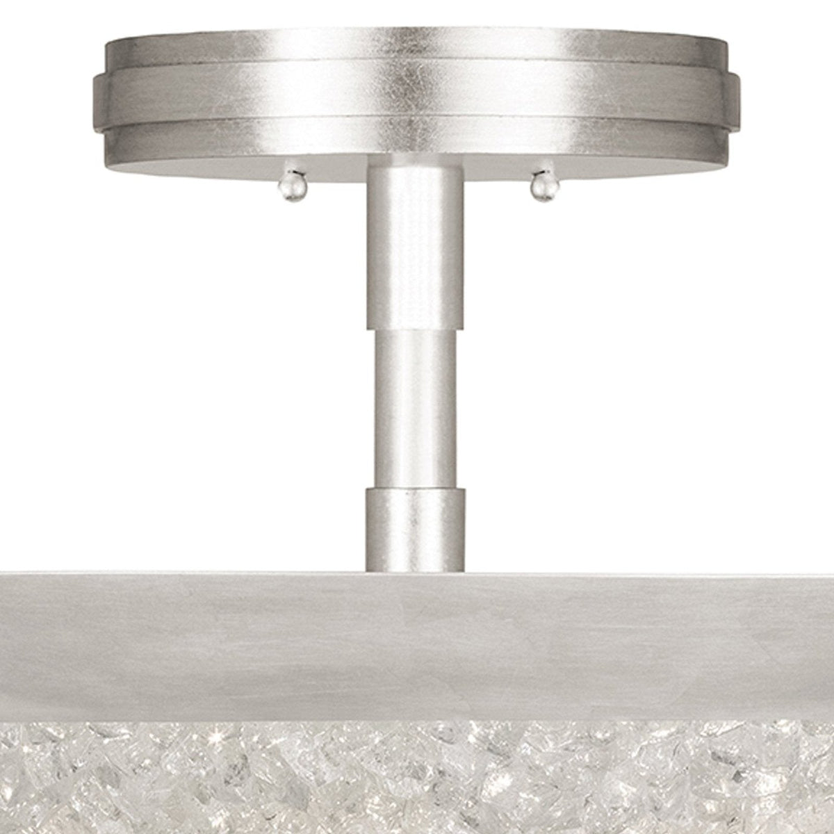 Frozen Cirrus Crystal Gem Semi-Flush Ceiling Light