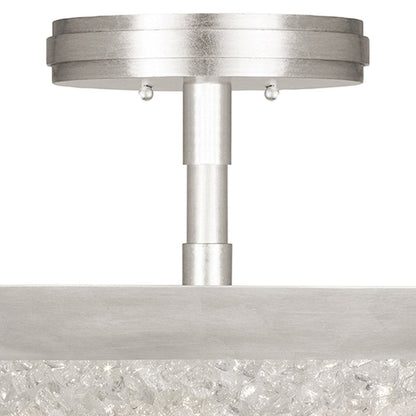 Frozen Cirrus Crystal Gem Semi-Flush Ceiling Light