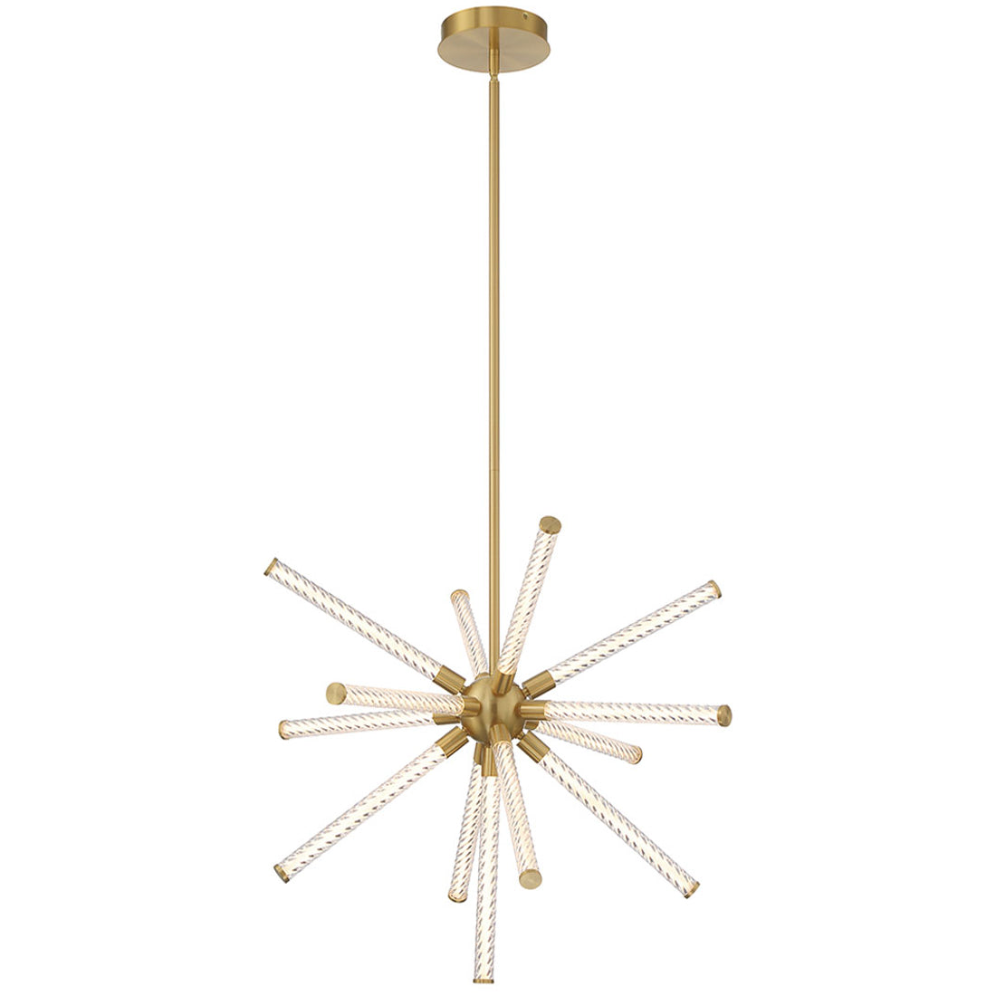 Gilded Arc Acrylic LED Chandelier