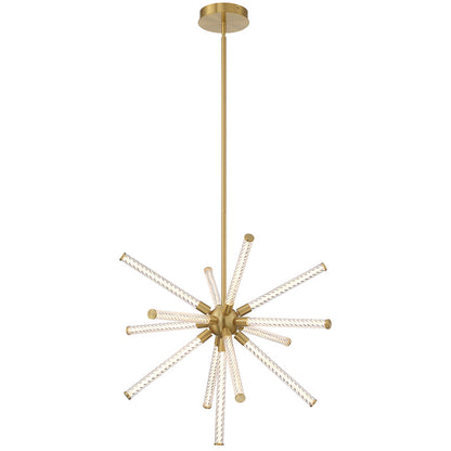 Gilded Arc Acrylic LED Chandelier