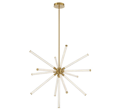 Gilded Arc Acrylic LED Chandelier