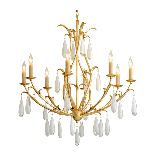 Gilded Eight-Light Decorative Chandelier