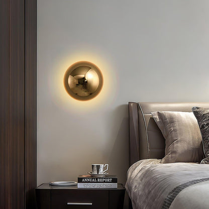 Glintara Gold Chrome LED Wall Sconce
