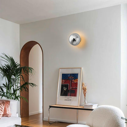 Glintara Gold Chrome LED Wall Sconce