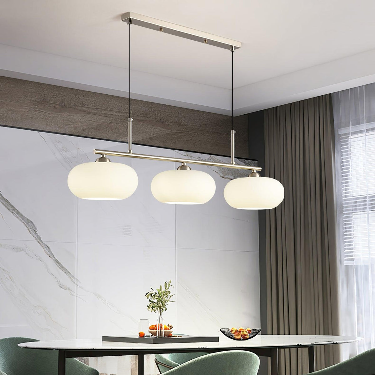Globe Span Nickel Gold Multi-Light Pendant