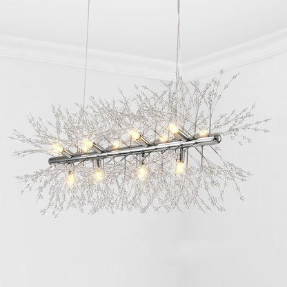 Gold Firefly Crystal Linear Chandelier