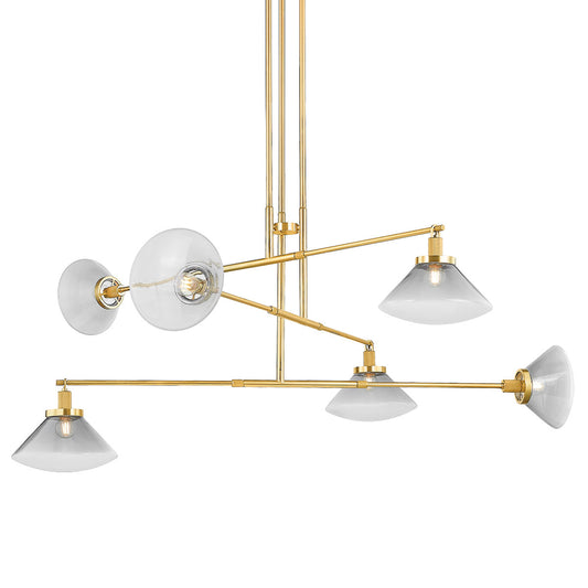 Greyhaven Aged Brass Chandelier