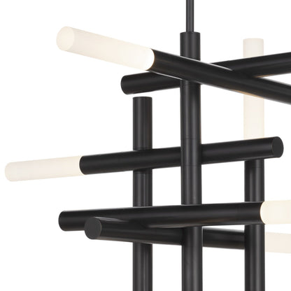 Grid Arm Frosted Acrylic LED Chandelier